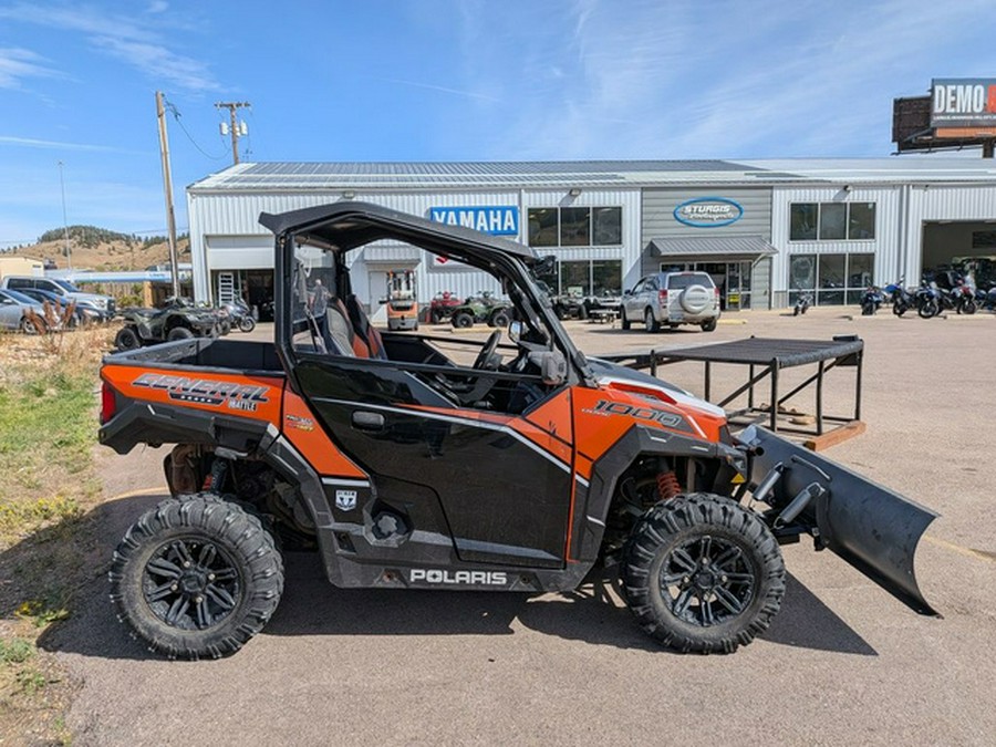 2016 Polaris General 1000 EPS Deluxe Orange Burst 1000 EPS Deluxe