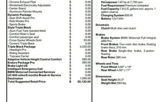 2026 BMW R 1300 GS Adventure Triple Black