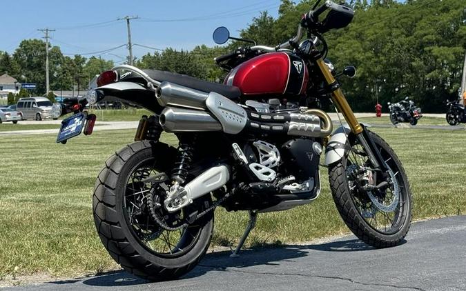 2023 Triumph Scrambler 1200 XE Carnival Red / Jet Black