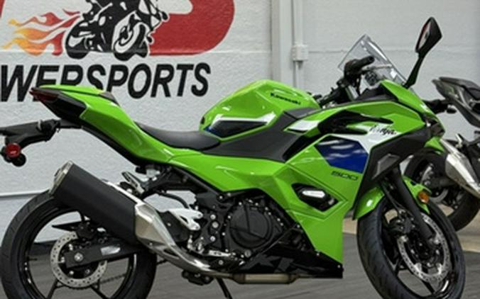2026 Kawasaki Ninja 500 ABS Metallic Matte Twilight Blue