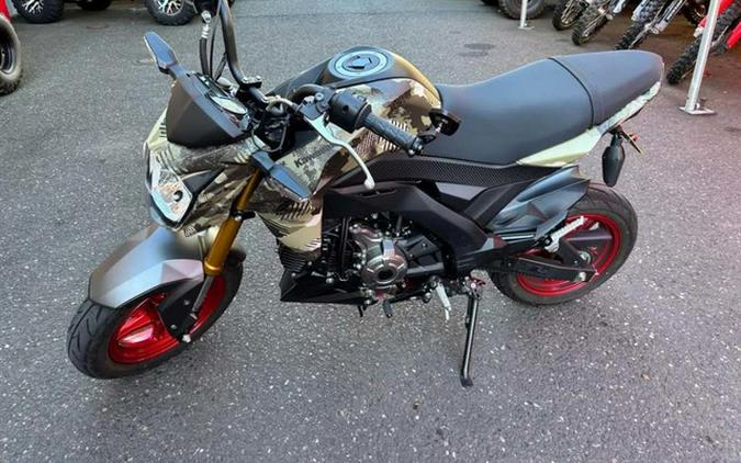 2025 Kawasaki Z125 PRO Cypher Camo Beige