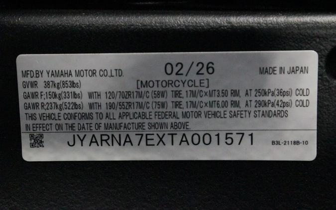 2026 Yamaha YZF R1
