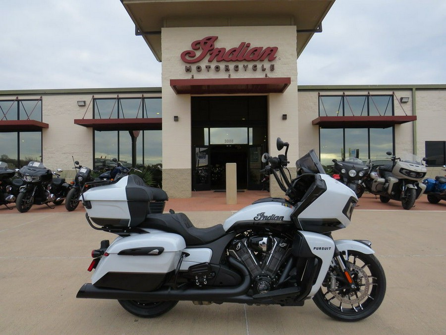 2026 Indian Motorcycle® Pursuit® Dark Horse® 112 Ghost White Metallic with Black Metallic