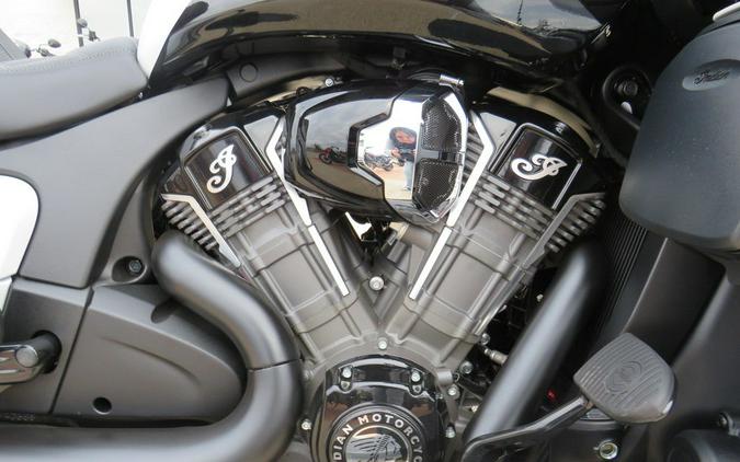 2026 Indian Motorcycle® Pursuit® Dark Horse® 112 Ghost White Metallic with Black Metallic