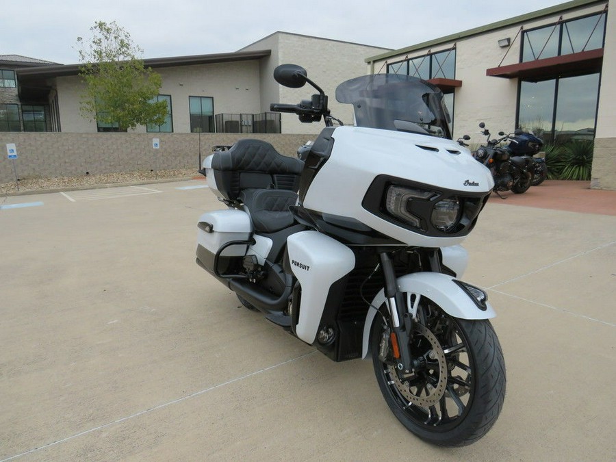2026 Indian Motorcycle® Pursuit® Dark Horse® 112 Ghost White Metallic with Black Metallic