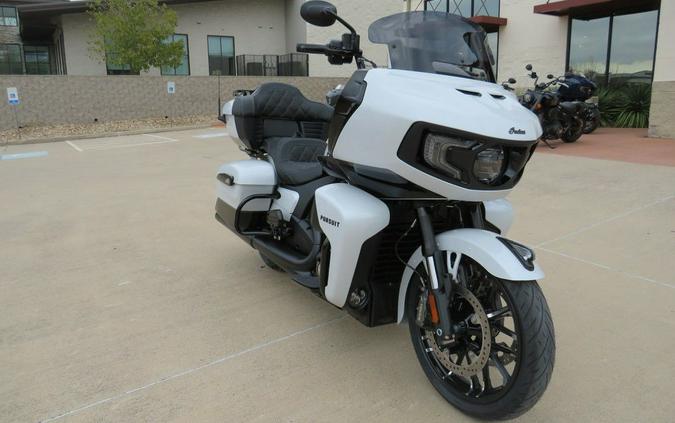 2026 Indian Motorcycle® Pursuit® Dark Horse® 112 Ghost White Metallic with Black Metallic