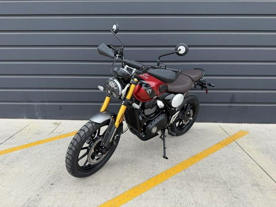 2025 Triumph Scrambler 400 X Carnival Red / Phantom Black