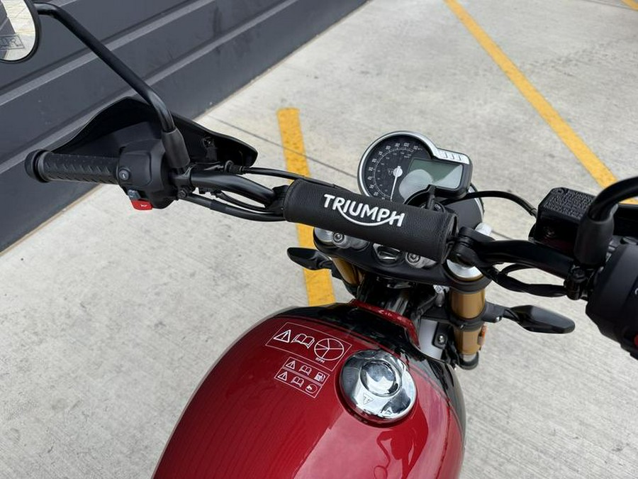 2025 Triumph Scrambler 400 X Carnival Red / Phantom Black