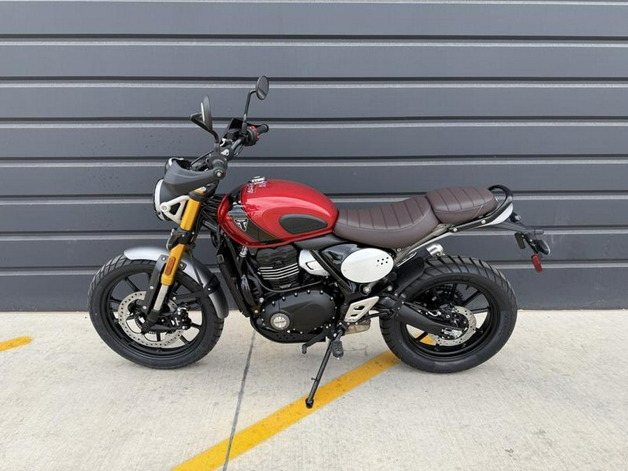 2025 Triumph Scrambler 400 X Carnival Red / Phantom Black