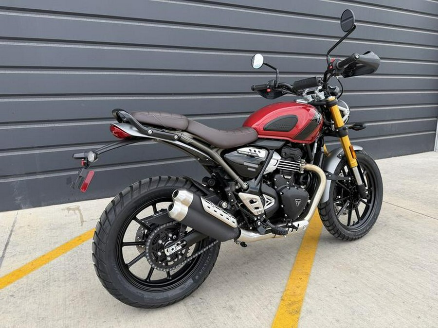 2025 Triumph Scrambler 400 X Carnival Red / Phantom Black