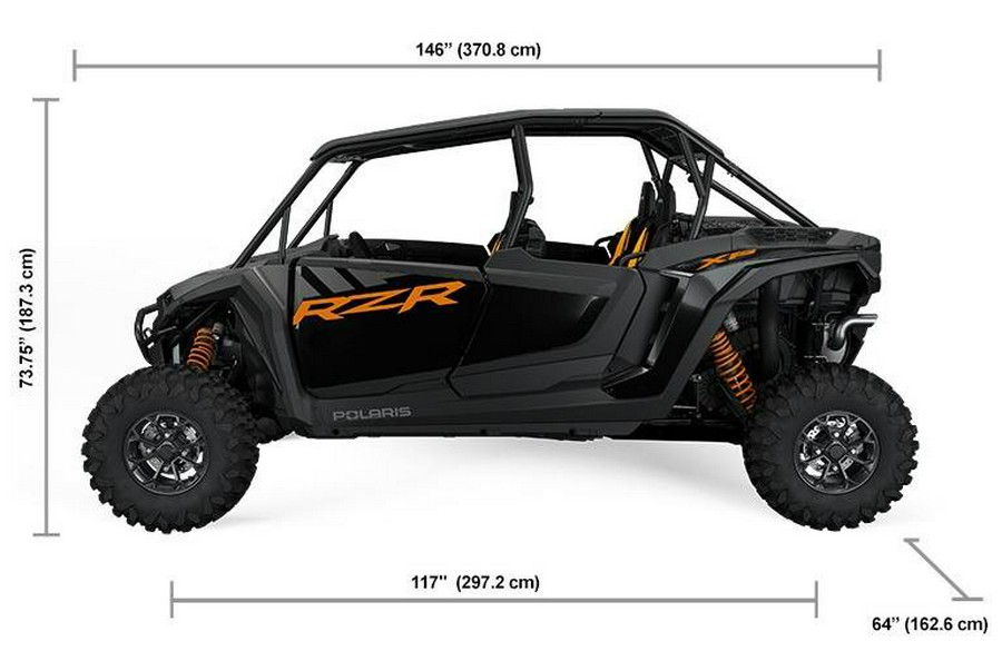 2024 Polaris Industries RZR XP 4 1000 ULTIMATE MATTE TITANIUM, ONYX BLACK