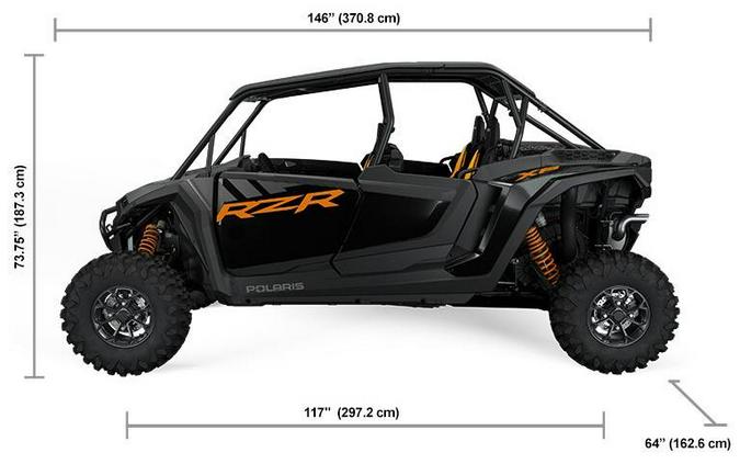 2024 Polaris Industries RZR XP 4 1000 ULTIMATE MATTE TITANIUM, ONYX BLACK