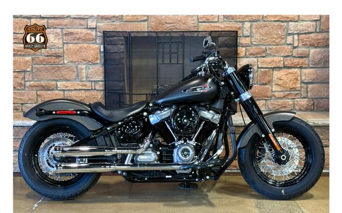 2021 Harley-Davidson® Softail Slim® River Rock Gray Denim/Black Denim