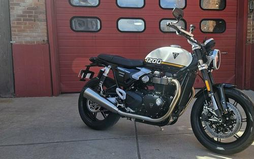 2026 Triumph Speed Twin 1200 Crystal WhiteSapphire Black