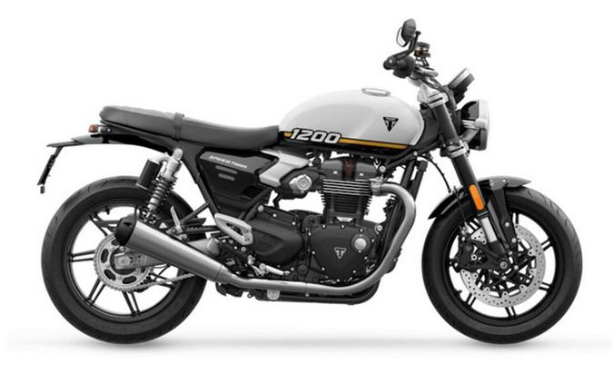 2026 Triumph Speed Twin 1200 Crystal WhiteSapphire Black