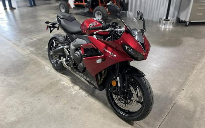 2025 Triumph Daytona 660 Carnival Red/Sapphire Black