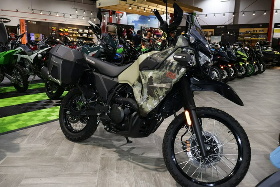 2026 Kawasaki KLR650 Adventure ABS Cypher Camo Beige