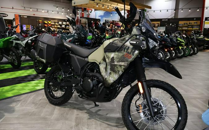 2026 Kawasaki KLR650 Adventure ABS Cypher Camo Beige