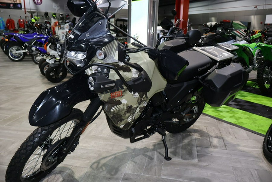 2026 Kawasaki KLR650 Adventure ABS Cypher Camo Beige