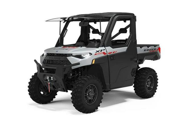 2023 RANGER XP 1000 NorthStar Trail Boss Ghost White/Perf Red - RIDE COMMAND Package - Polaris
