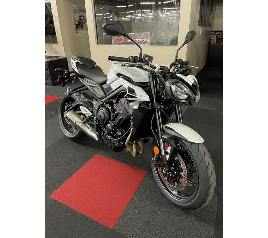 2024 Triumph Street Triple 765 R Crystal White