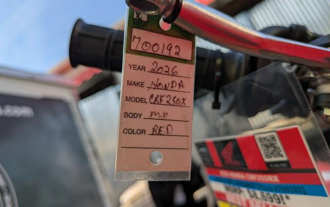 2026 Honda CRF250RX