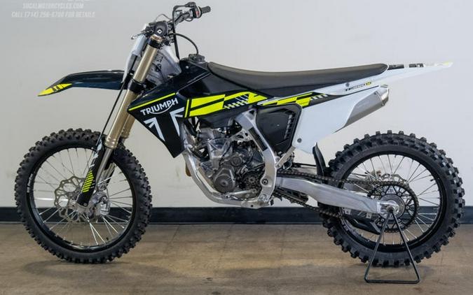 2025 Triumph TF 250-X Jet Black/Pure White