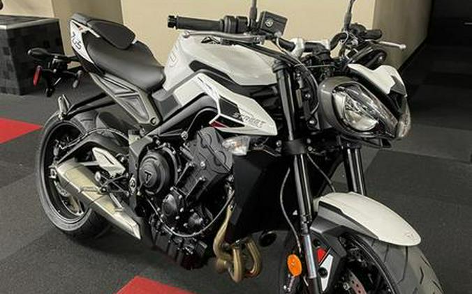 2024 Triumph Street Triple 765 R Crystal White