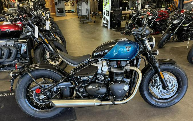 2026 Triumph Bonneville Bobber Interstellar Blue
