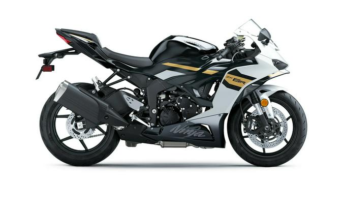 2026 KAWASAKI NINJA ZX-6R ABS Pearl Robotic White/Metallic Spark Black - KA015493