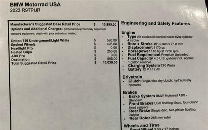 2023 BMW R nineT Pure