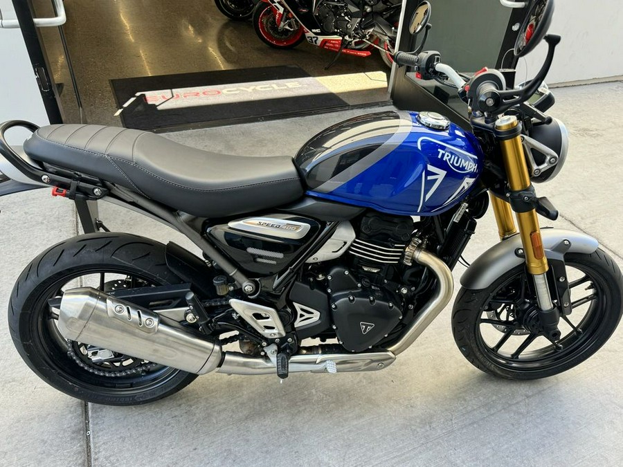 2024 Triumph Speed 400 Caspian Blue / Storm Grey