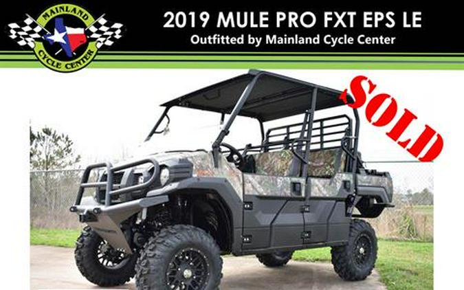 2019 Kawasaki Mule PRO-FXT EPS Camo