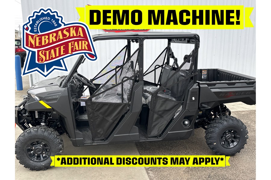 2025 Polaris Industries RANGER CREW 1000 PREMIUM - STATE FAIR DEMO GRANITE GRAY