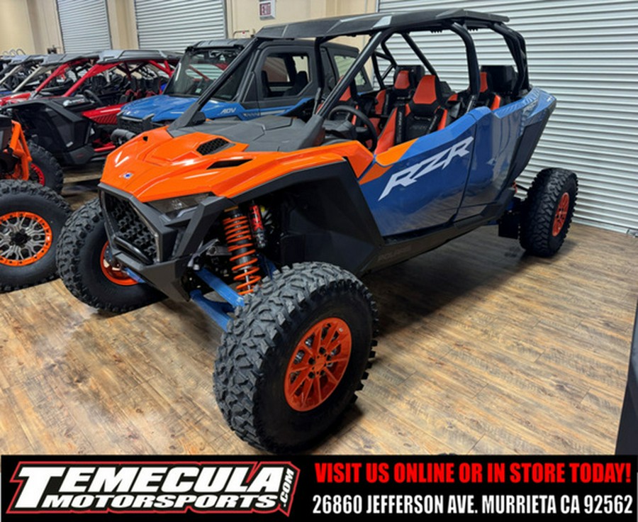 2025 Polaris RZR Pro S 4 Ultimate Orange Burst / Zenith Blue Ultimate