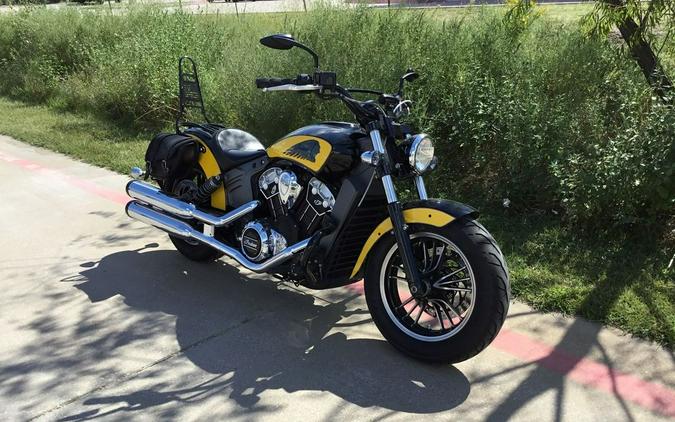 2019 Indian Motorcycle® Scout® Icon Series Thunder Black/Indian Motorcycle Yellow