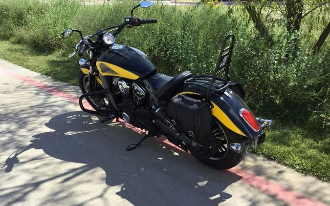 2019 Indian Motorcycle® Scout® Icon Series Thunder Black/Indian Motorcycle Yellow