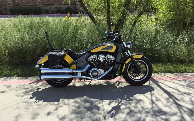 2019 Indian Motorcycle® Scout® Icon Series Thunder Black/Indian Motorcycle Yellow