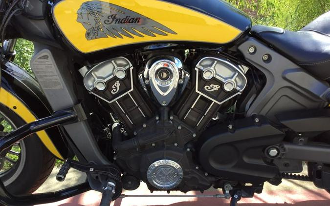 2019 Indian Motorcycle® Scout® Icon Series Thunder Black/Indian Motorcycle Yellow