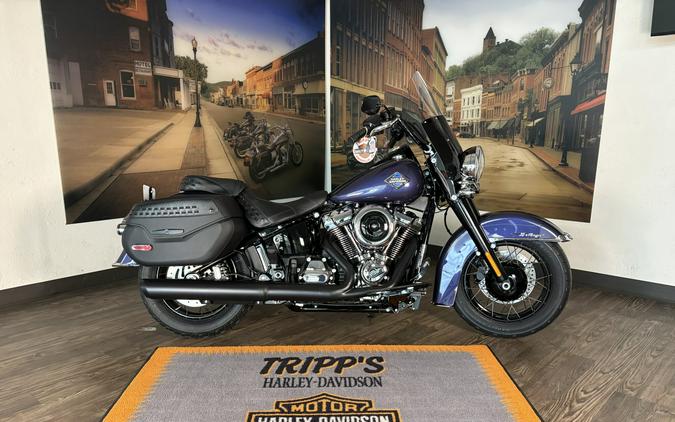 2026 Harley-Davidson® Heritage Classic Purple Abyss Black Laced Wheels