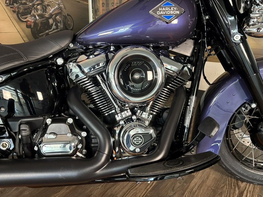 2026 Harley-Davidson® Heritage Classic Purple Abyss Black Laced Wheels