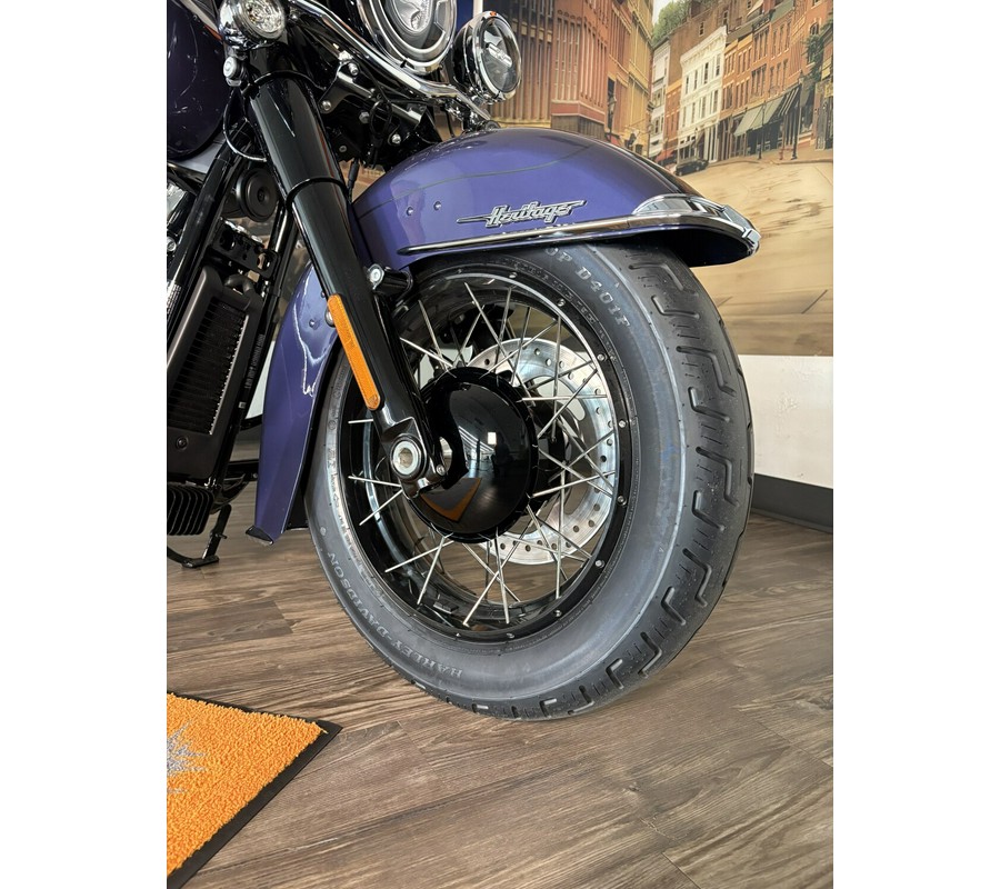 2026 Harley-Davidson® Heritage Classic Purple Abyss Black Laced Wheels