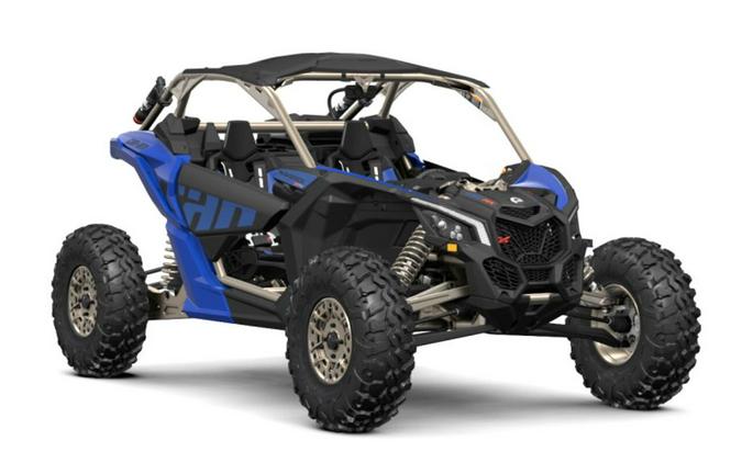 2024 Can-Am® Maverick X3 X rs Turbo RR with Smart-Shox Dazzling Blue & Carbon Black