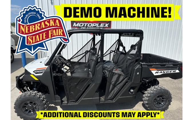 2025 Polaris Industries RANGER CREW 1000 PREMIUM - STATE FAIR DEMO WHITE LIGHTNING