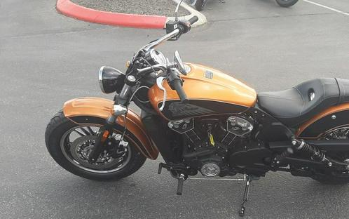 2023 Indian Motorcycle® Scout® ABS Icon Riot Orange Metallic/Black Metallic