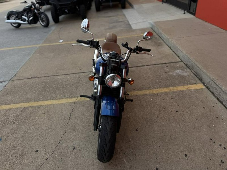 2018 Indian Motorcycle® Scout® ABS Brilliant Blue over White with Red Pinstripe