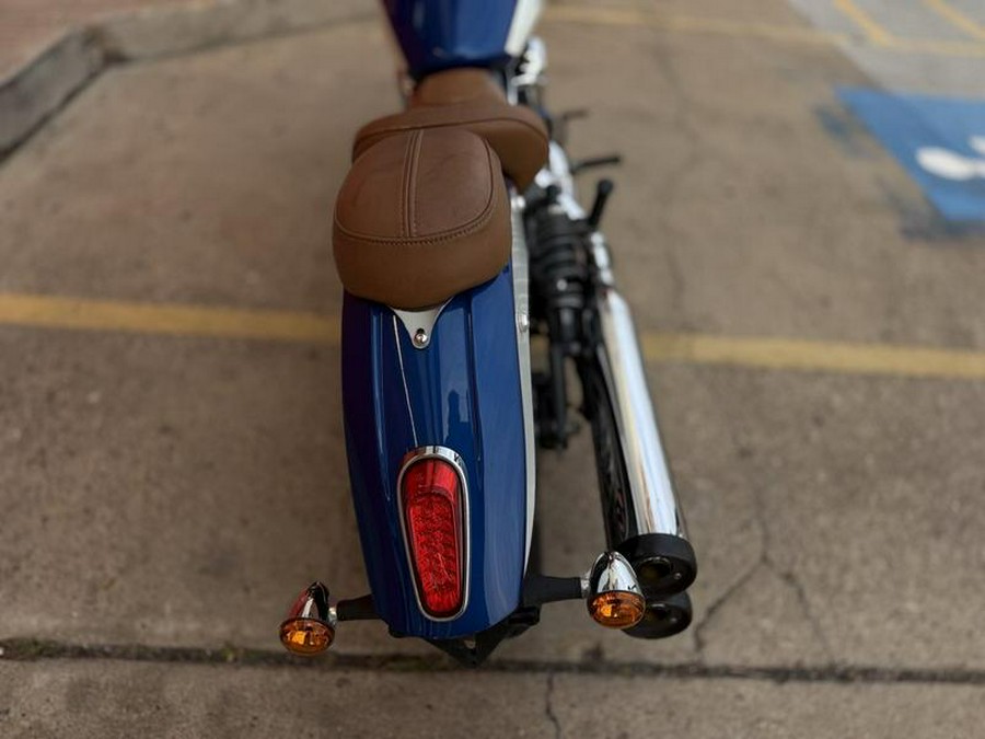 2018 Indian Motorcycle® Scout® ABS Brilliant Blue over White with Red Pinstripe
