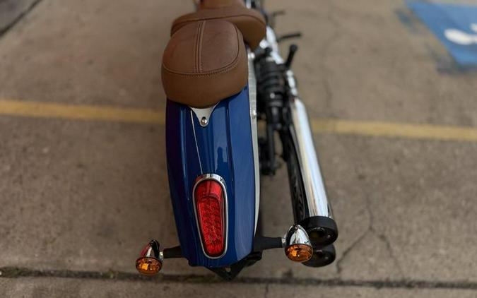 2018 Indian Motorcycle® Scout® ABS Brilliant Blue over White with Red Pinstripe