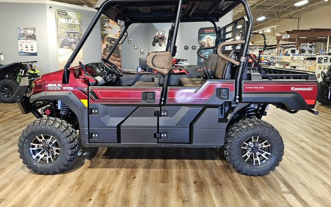 2026 Kawasaki Mule Pro-FXT 1000 Platinum Ranch Edition Metallic Deep Red - 110363