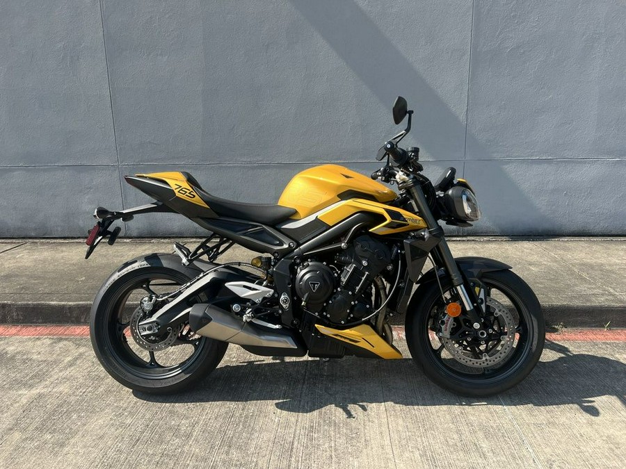 2024 Triumph Street Triple 765 RS Cosmic Yellow